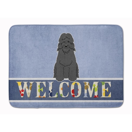 Carolines Treasures Bouvier Des Flandres Welcome Machine Washable Memory Foam Mat BB5655RUG